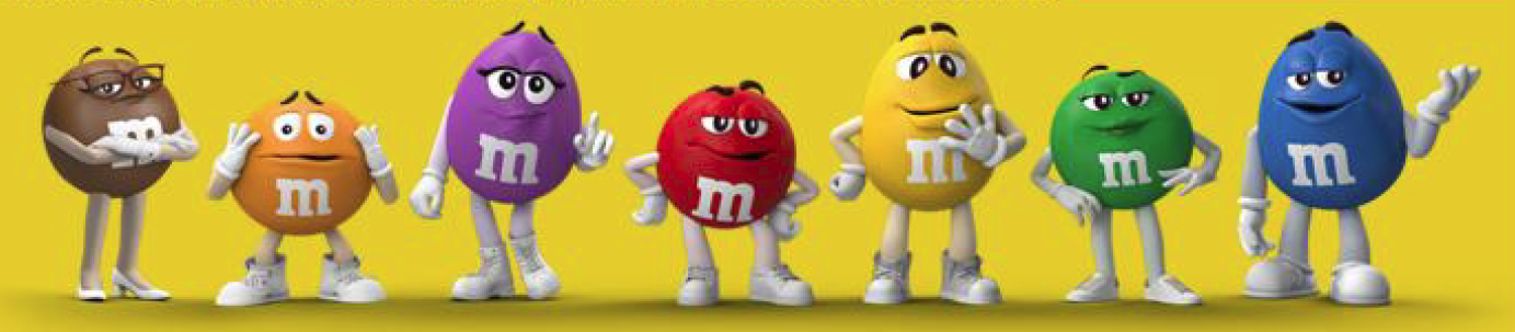 M&M's M&M Character Yellow Peanut Store Display 42 on wheels
